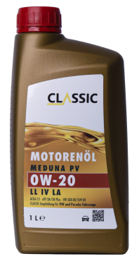 Motoröl CLASSIC MEDUNA PV 0W-20 LL IV LA, 1 Liter, für VW Modelle